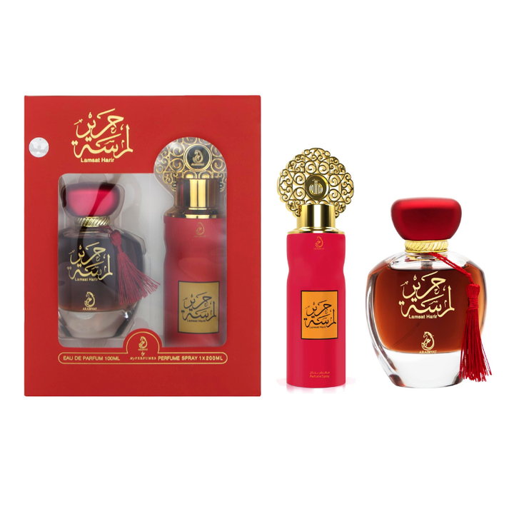 Gift Set Of Arabiyat Lamsat Harir (100ML EDP + 200ML Deo )for Men & Women