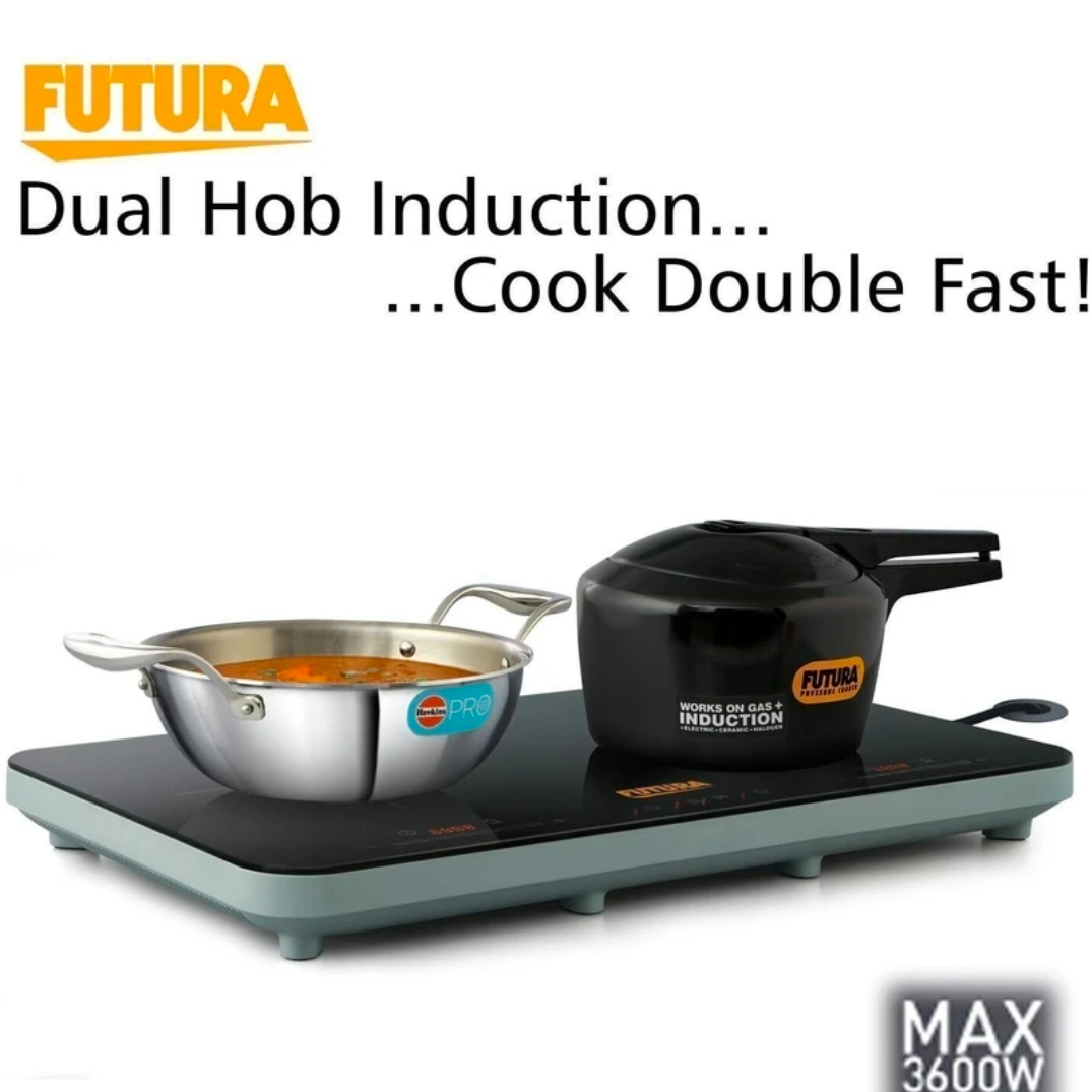Hawkins Futura Dual Hob Induction Cooktop