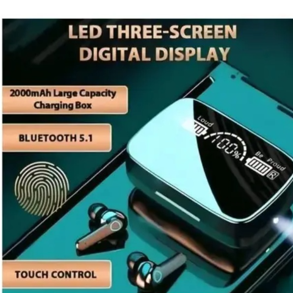 M19wireless Bluetooth earpod with powerbank