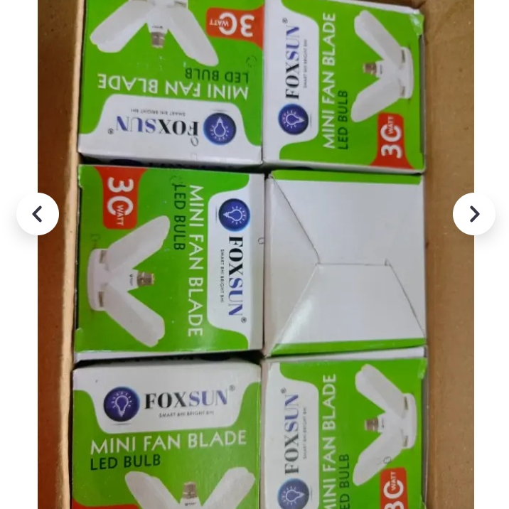 Fanshape bulb 6pcs